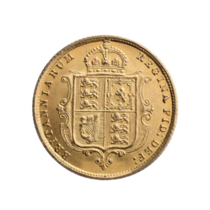 Half Sovereign Gold Coin Victoria Jubilee Head Shield Back
