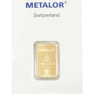 Metalor 10 Grams Gold Bar