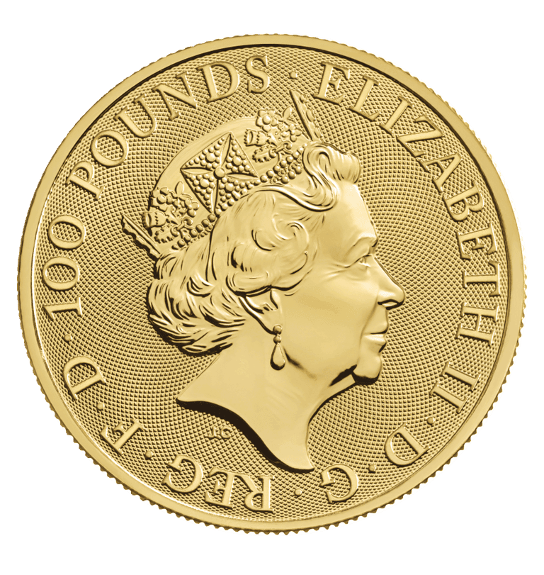 1oz Queen Beast White Horse of Hanover Gold Coin (2020) - Image 2