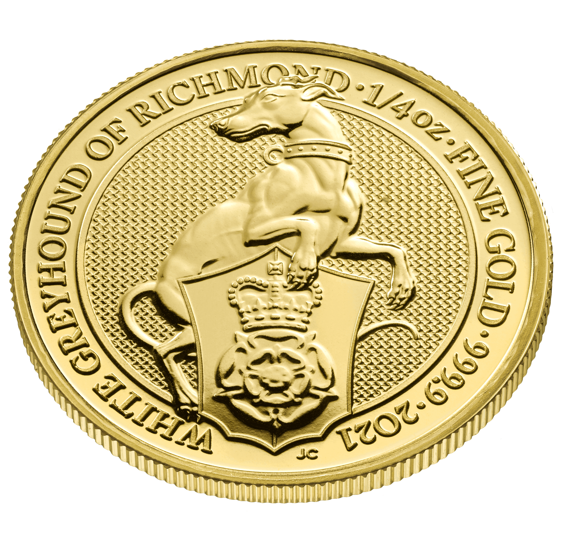 1/4oz Gold Queen Beast White Greyhound of Richmond (2021) - Image 4