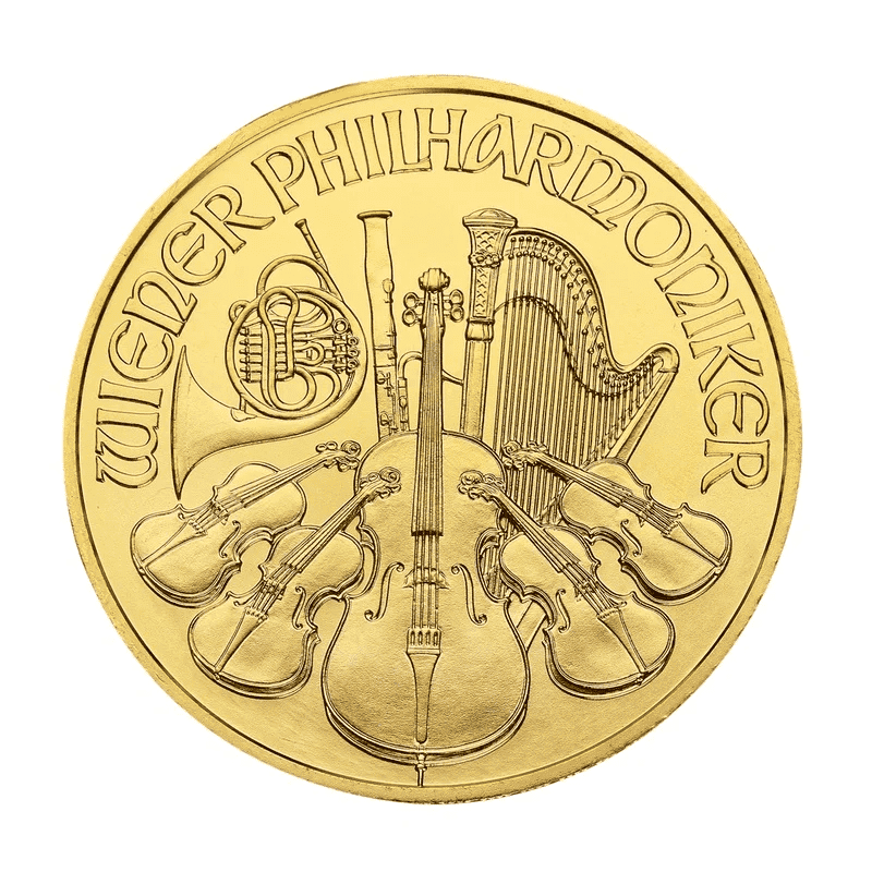 1 oz Gold Austrian Philharmonic Coin 2022 - Image 2
