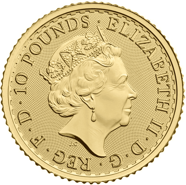 1/10 oz Gold Britannia QEII Coin 2023 - Image 3