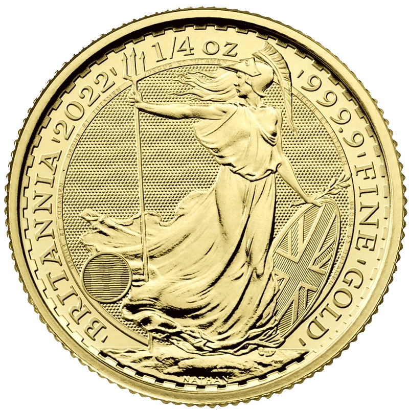 Quarter Ounce Britannia Gold Coin 2022