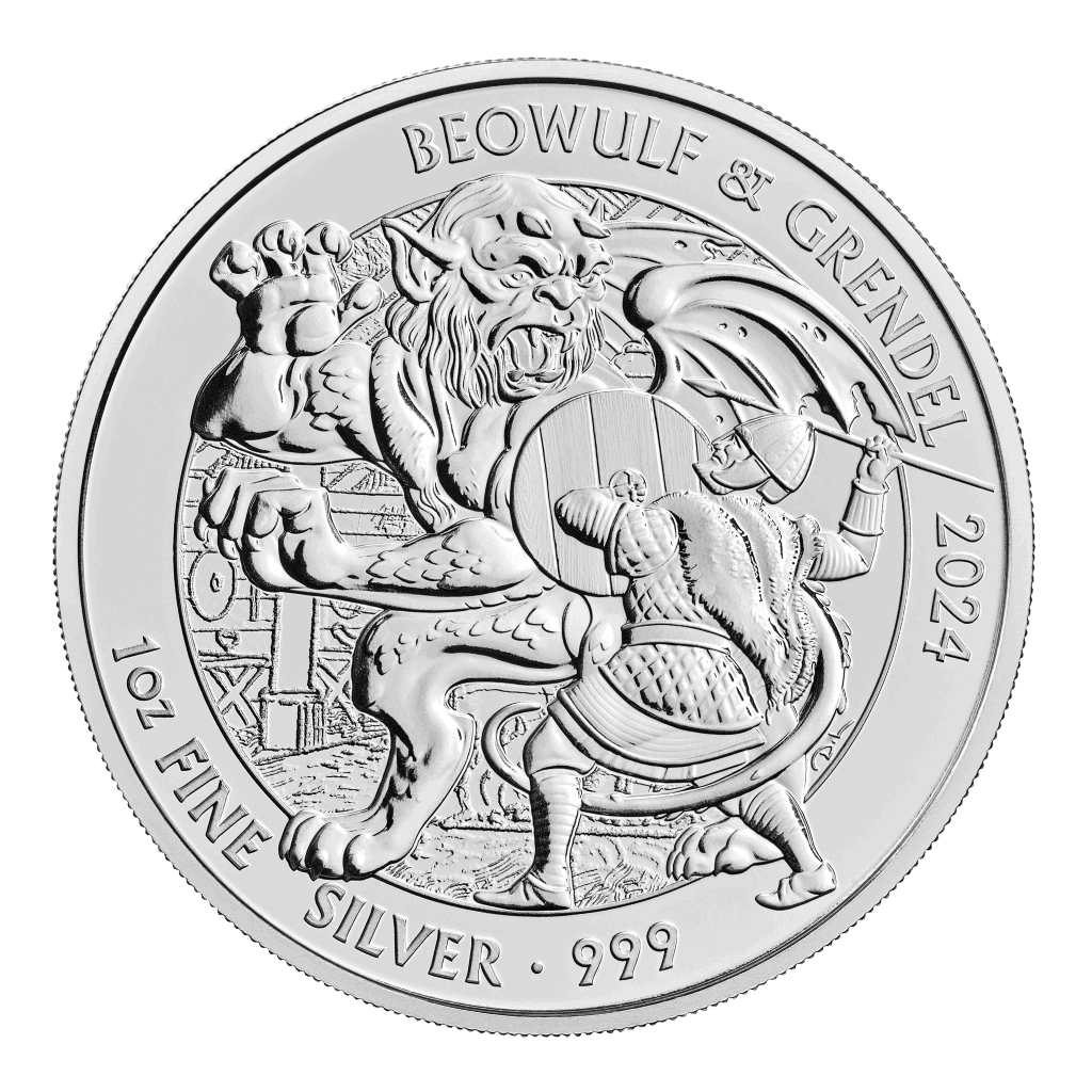 Beowulf Myths and Legends 1oz Silver Coin 2024