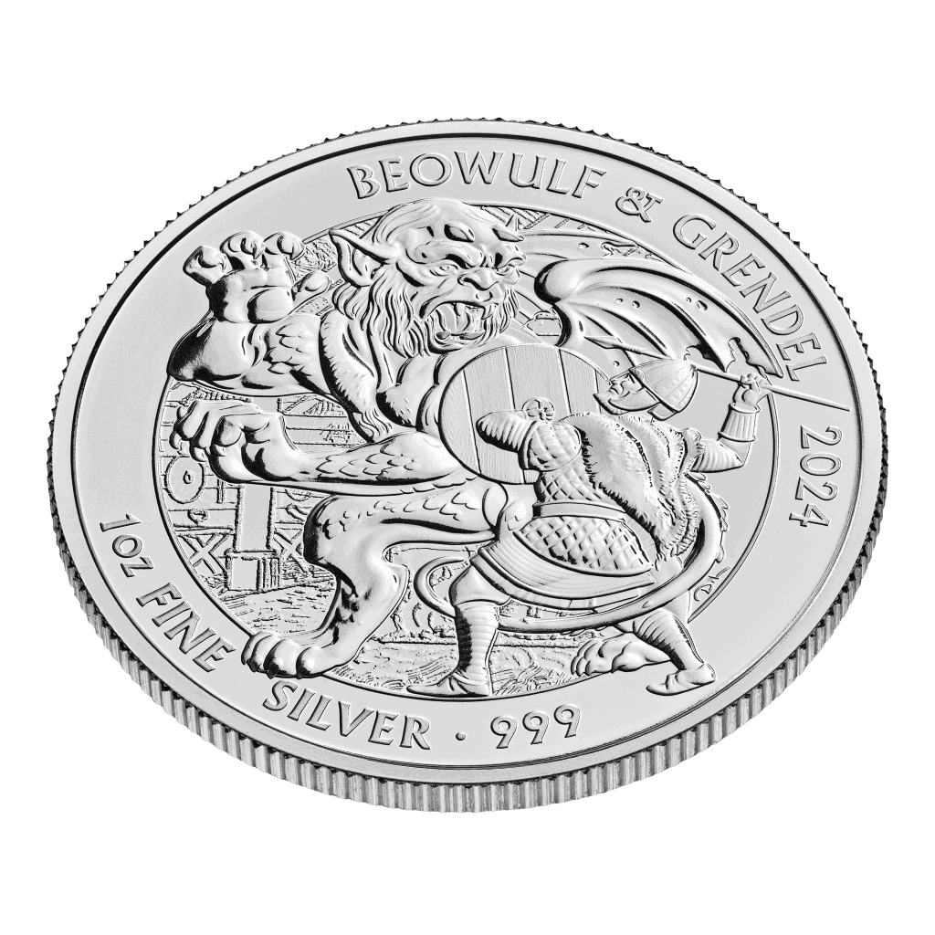Beowulf Myths and Legends 1oz Silver Coin 2024 - Image 2