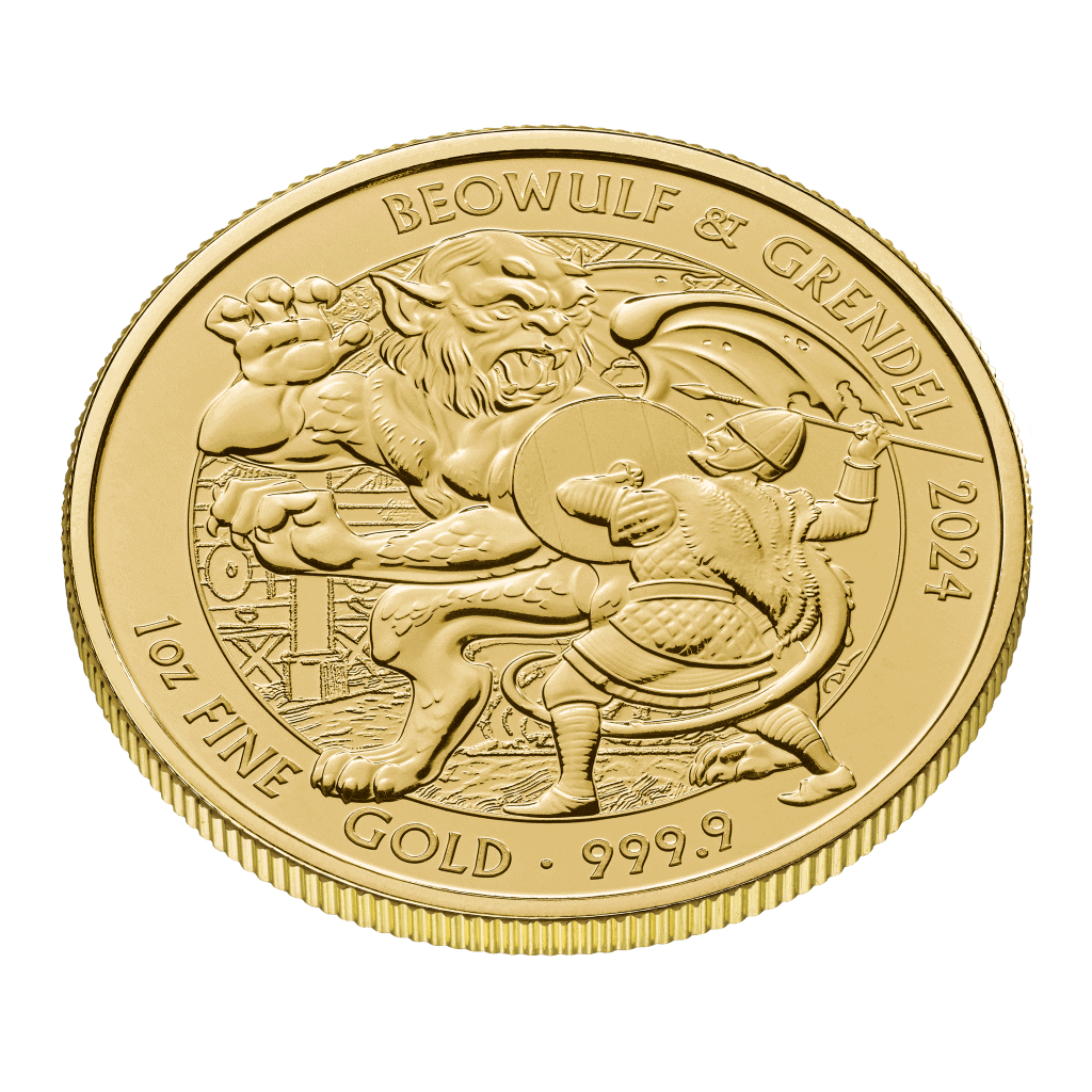 Beowulf Myths and Legends 1oz Gold Coin 2024 - Image 3