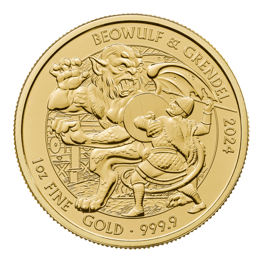 Beowulf Myths and Legends 1oz Gold Coin 2024