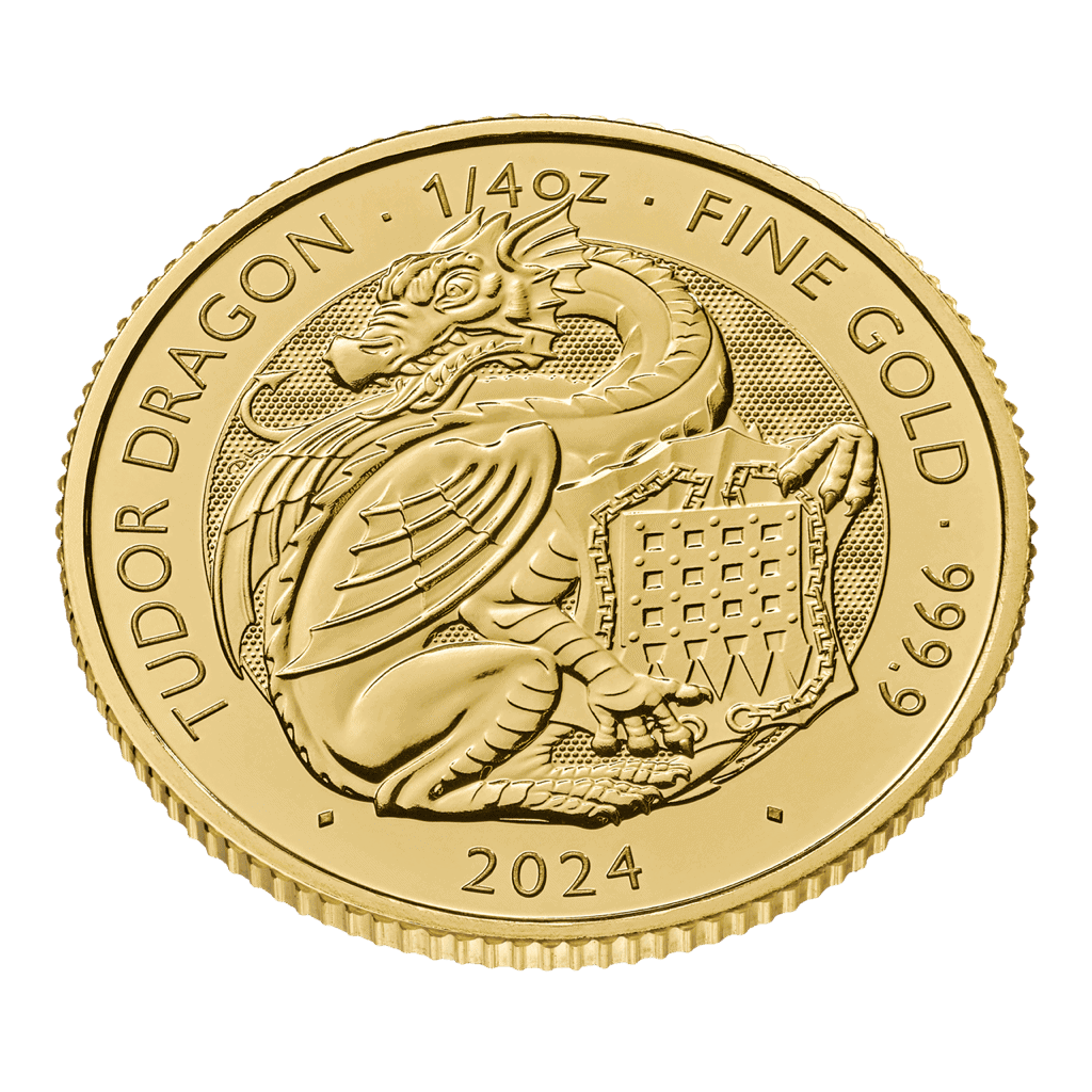 The Tudor Beasts Dragon 1/4oz Gold Coin 2024 - Image 2