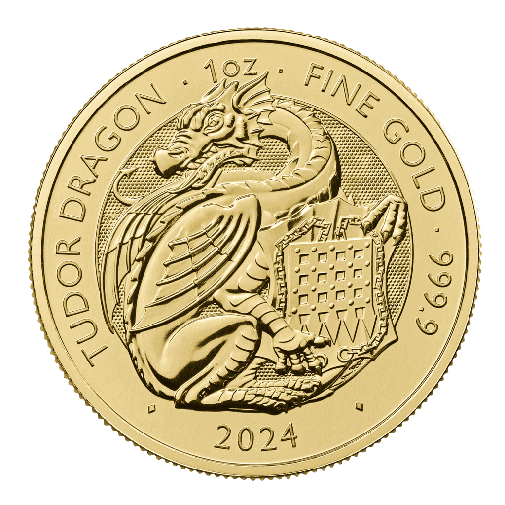 The Tudor Beasts Dragon 1oz Gold Coin 2024