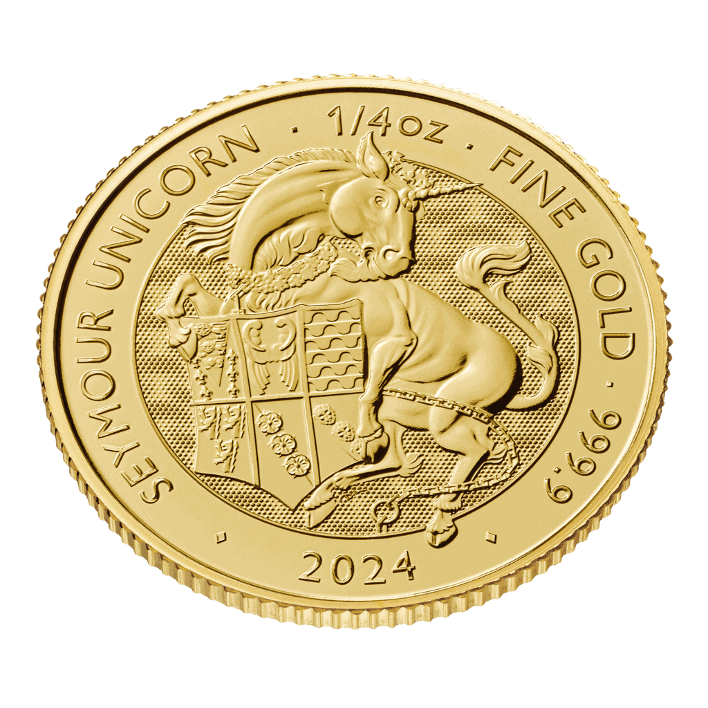 Seymour Unicorn – Tudor Beasts 1/4oz Gold Coin 2024 - Image 2