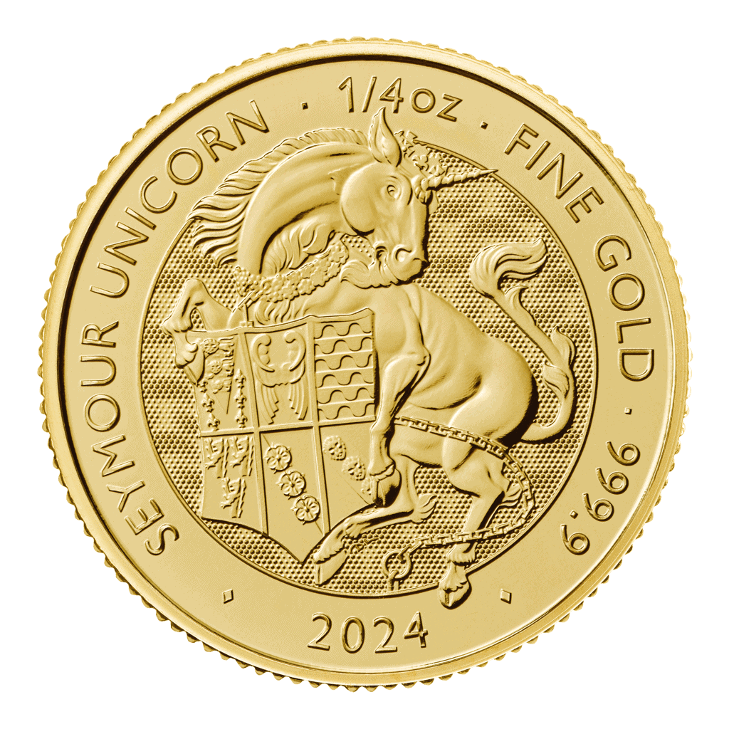 Seymour Unicorn – Tudor Beasts 1/4oz Gold Coin 2024