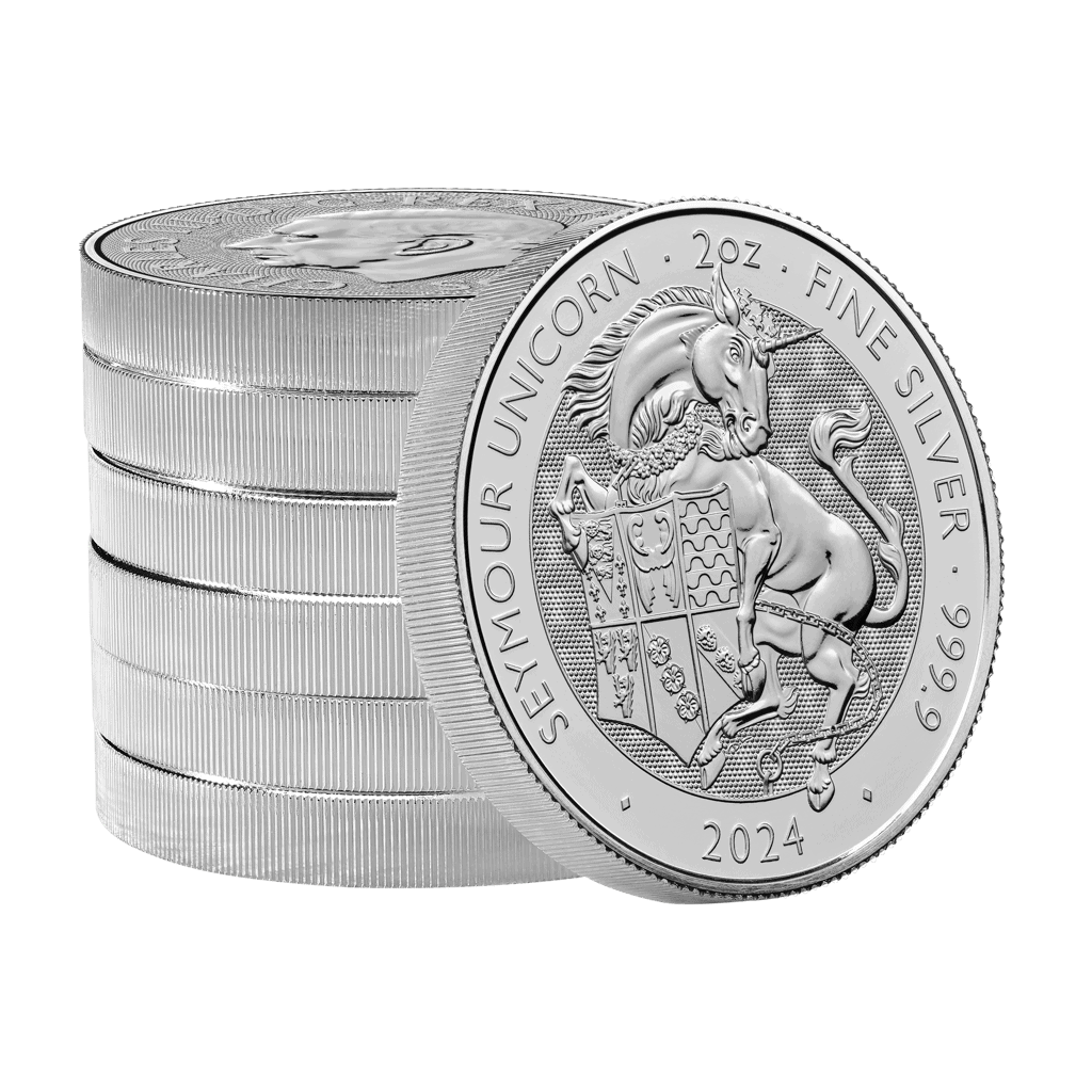 Seymour Unicorn - Tudor Beasts 2oz Silver Coin 2024 - Image 4