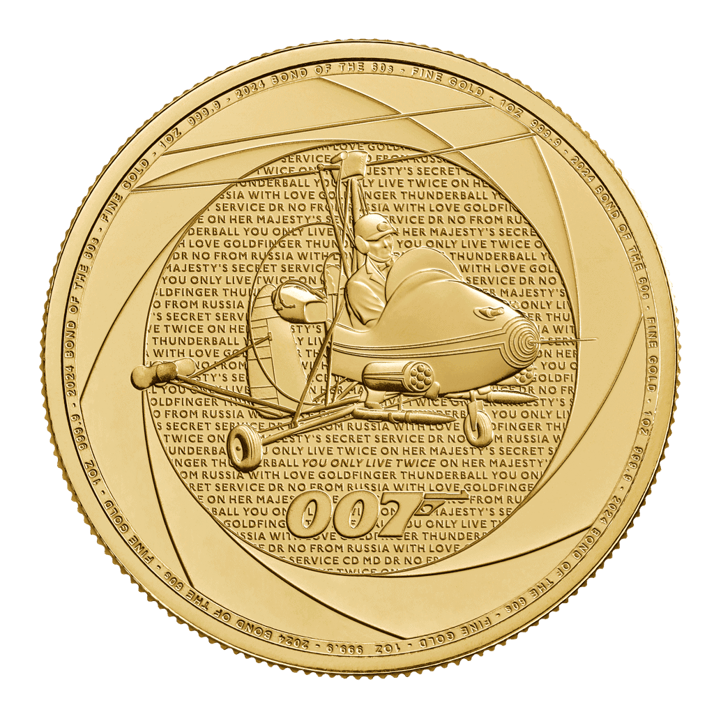 Six Decades of 007: Bond of the 1960s 2024 1oz Gold Coin