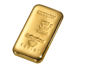 Metalor 250 Grams Gold Bar