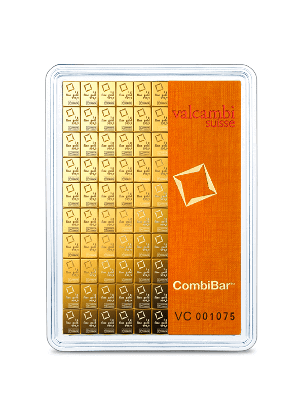 Valcambi CombiBar 100 x 1 Gram Gold Bar