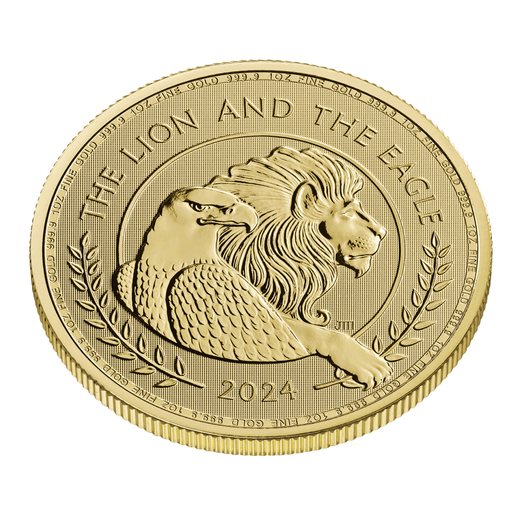 The Lion and The Eagle 1oz Gold Coin 2024 - Image 2