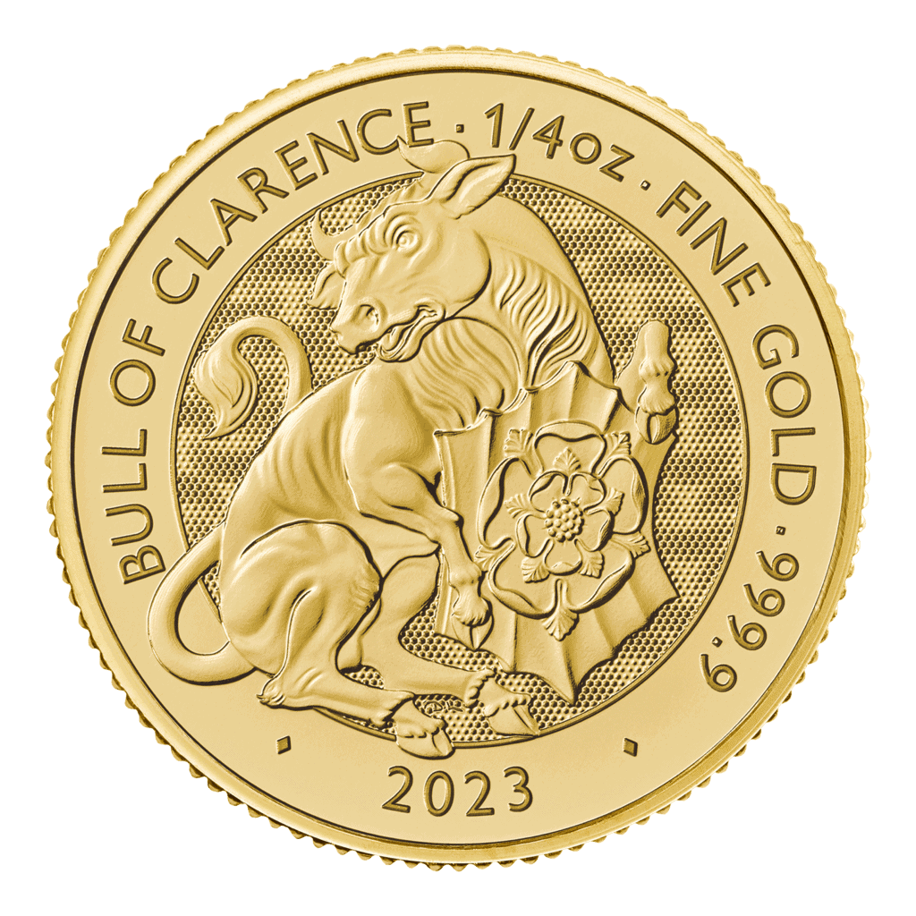 Bull of Clarence - Tudor Beasts 1/4oz Gold Coin 2023