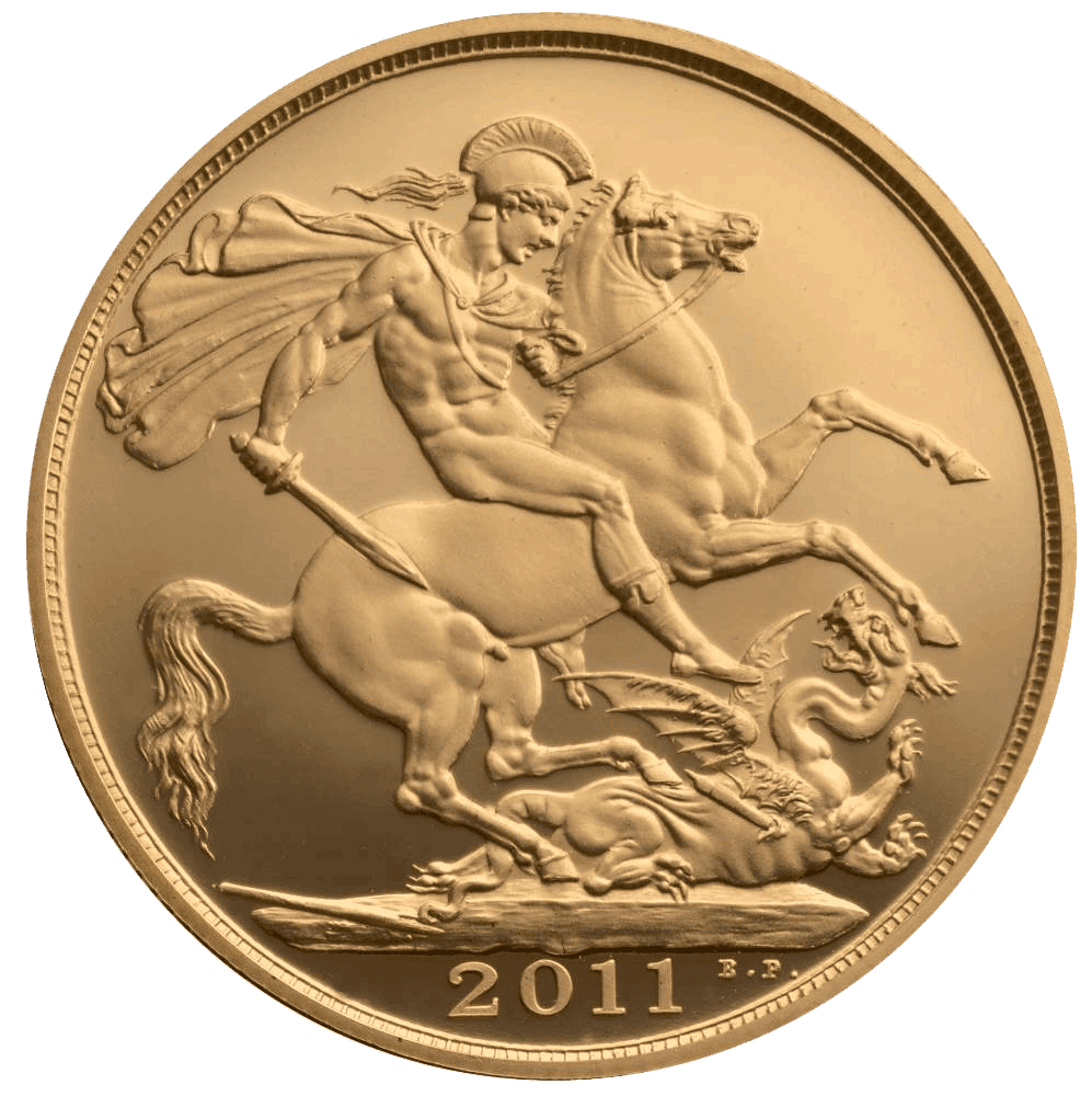 £2 British Gold Coin - Double Sovereign - Image 2