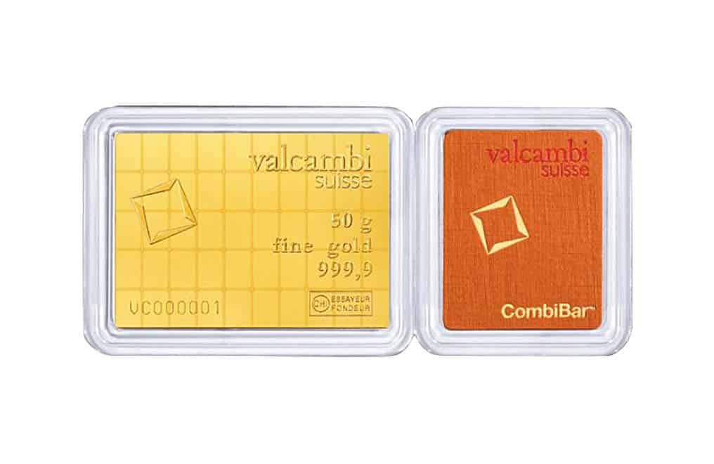 Valcambi CombiBar 50 x 1 Gram Gold Bar