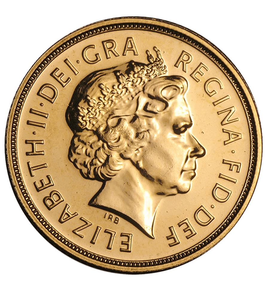 gold sovereign Elisabeth II obverse