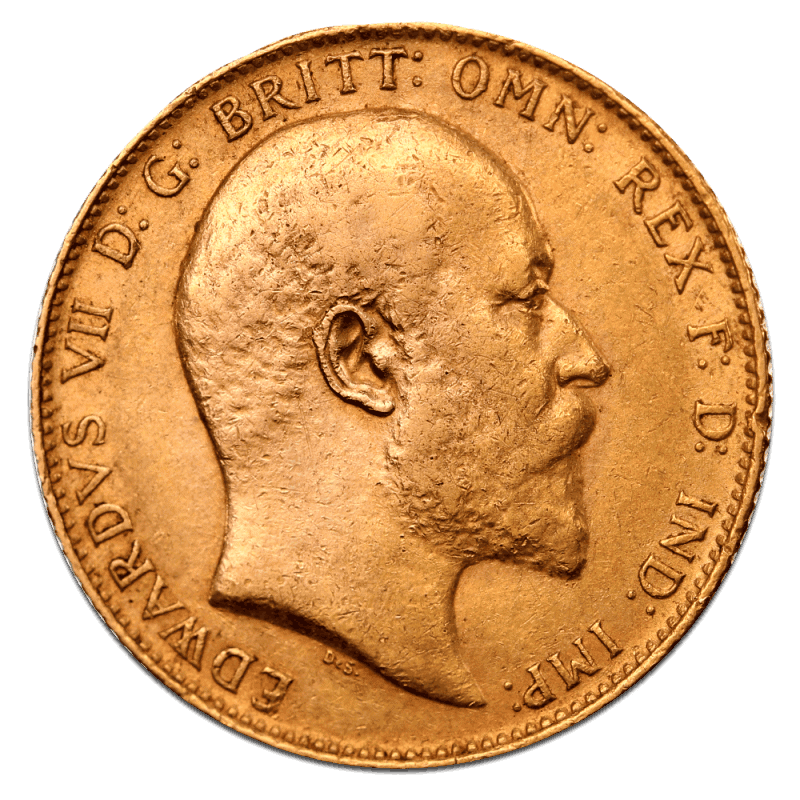Sovereign Edward VII Gold Coin