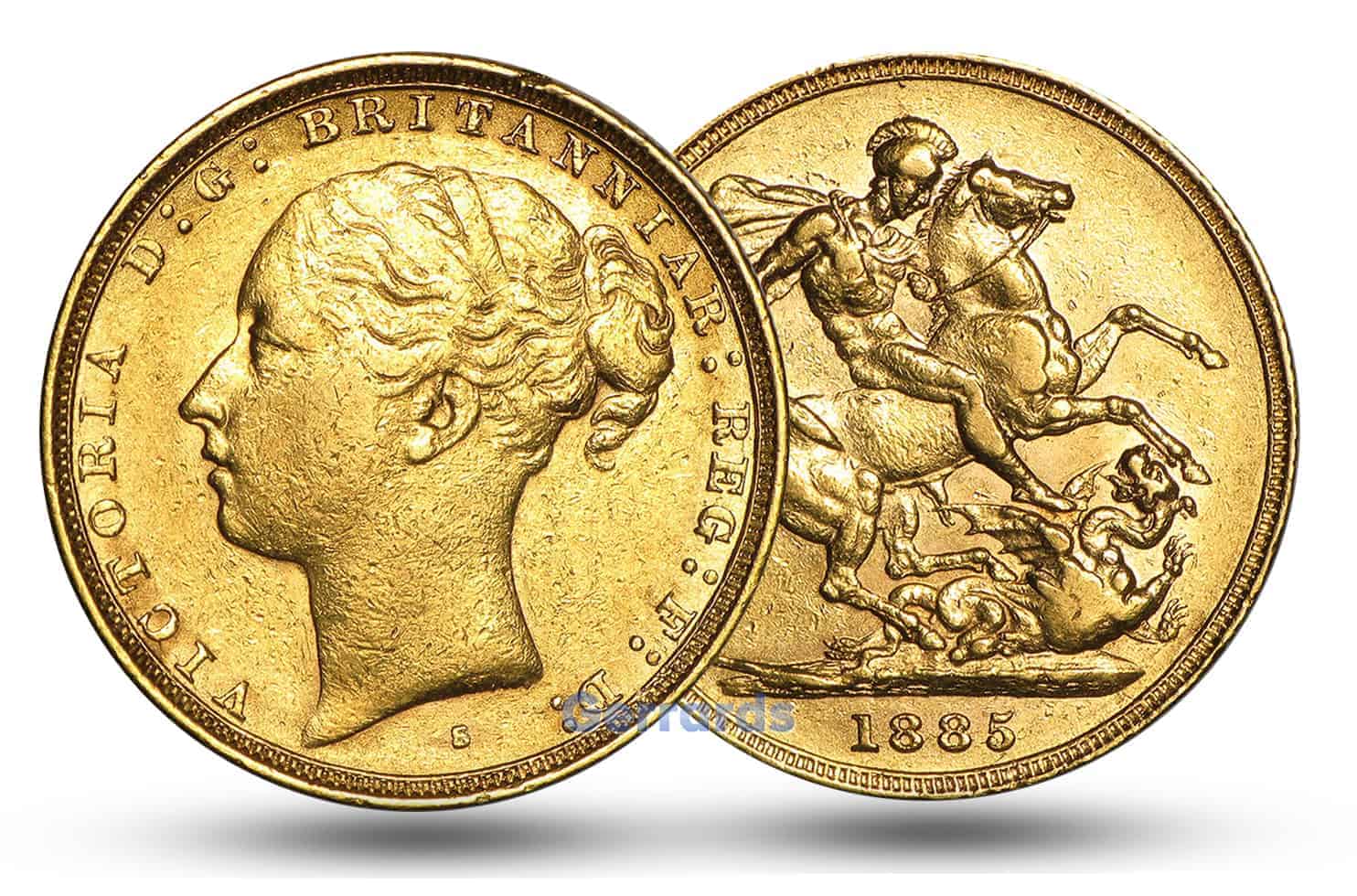 Gold Sovereign Coin Victoria (Young head) - Image 2