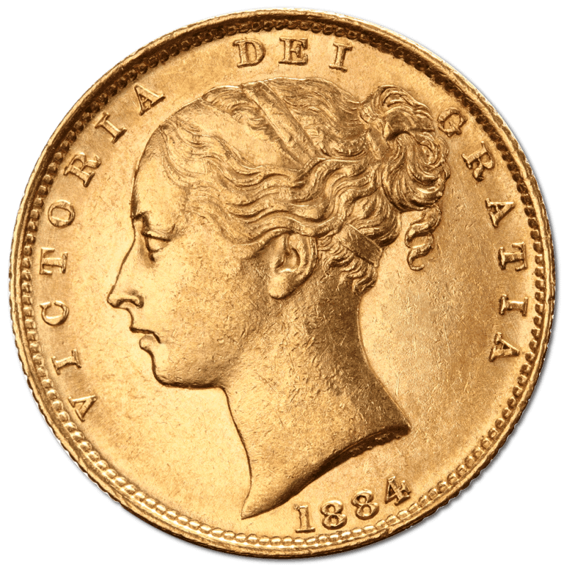 Sovereign Victoria Young Head (Shield Back) Gold Coin - Image 2