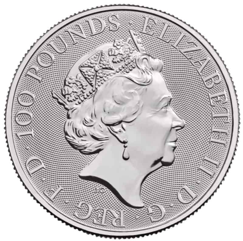 1oz Platinum Completer Queen's Beast 2022 Coin - Image 2