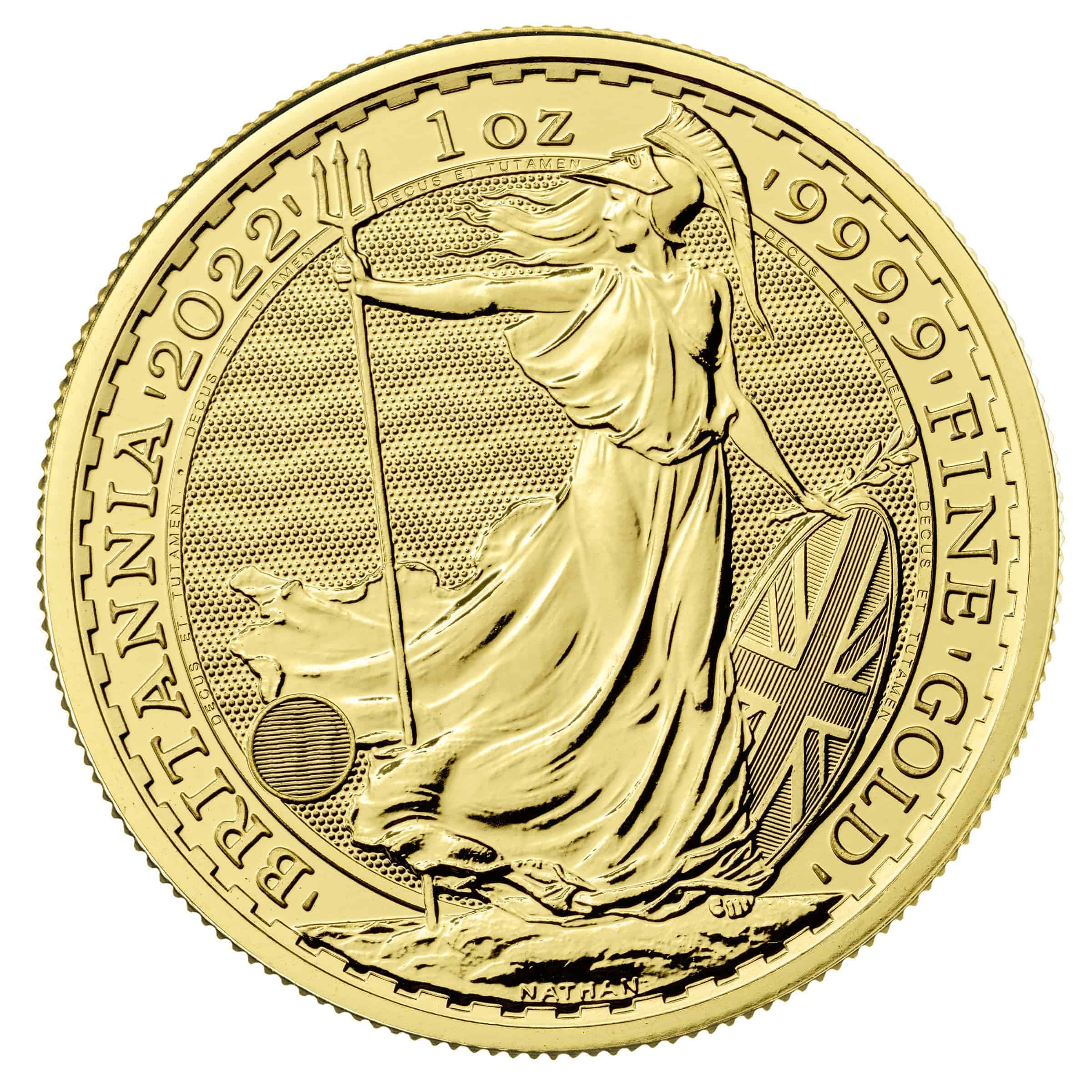1oz Gold Britannia QEII Coin 2022