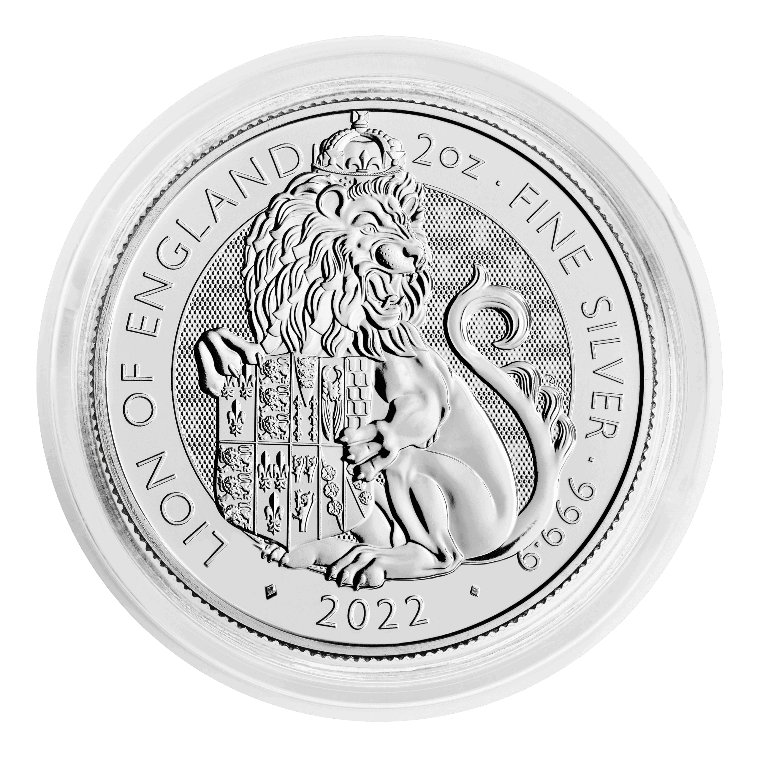 The Lion of England – Tudor Beasts 2oz Silver Coin 2022