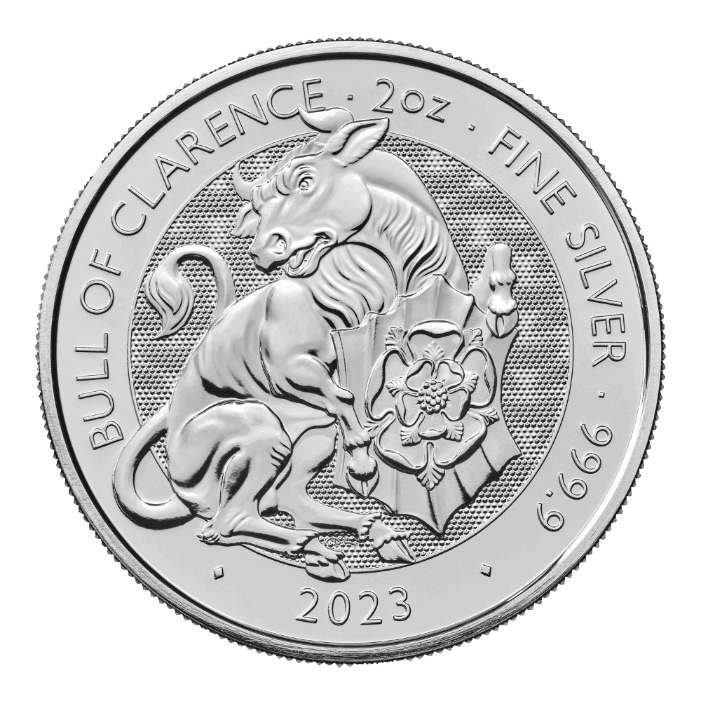 Bull of Clarence - Tudor Beasts 2oz Silver Coin 2023