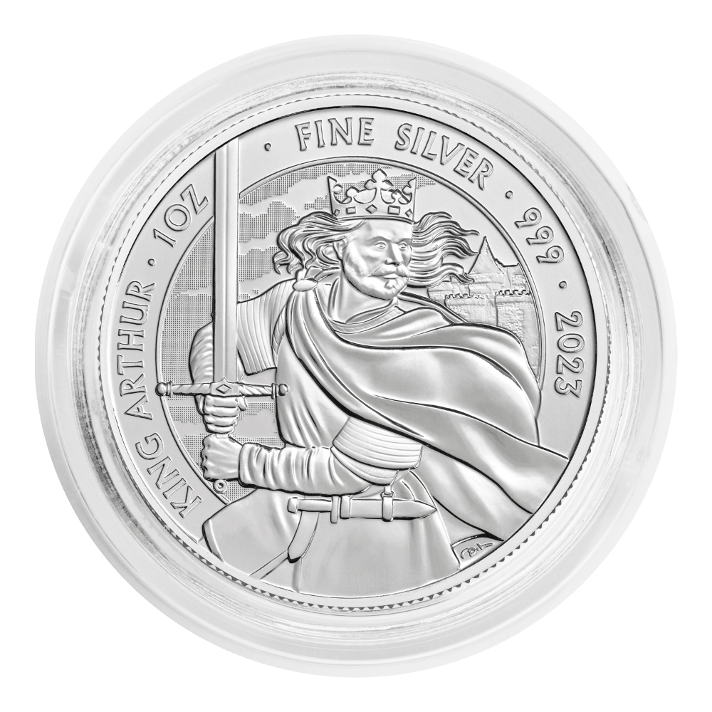 King Arthur Myths & Legends QEII 1oz Silver Coin 2023 - Image 2