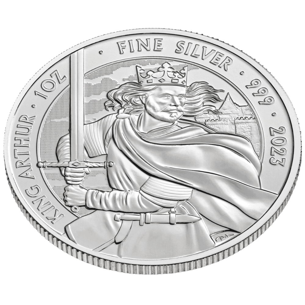 King Arthur Myths & Legends QEII 1oz Silver Coin 2023 - Image 3