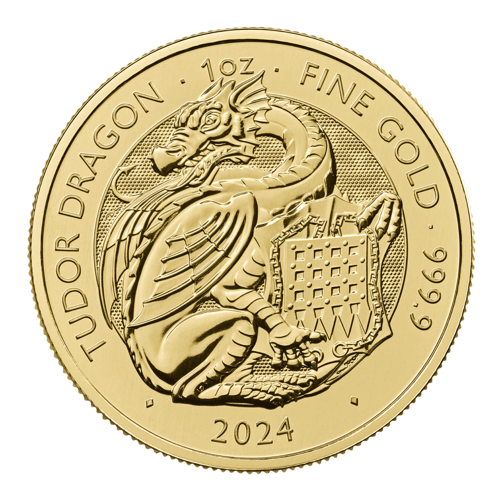 The Tudor Beasts Dragon 1oz Gold Coin 2024