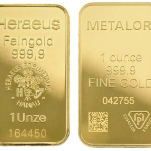 1 Oz Gold Bar (Second Hand)