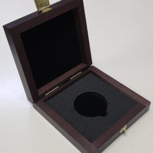 40mm coin wooden gift box – 1oz Silver coins
