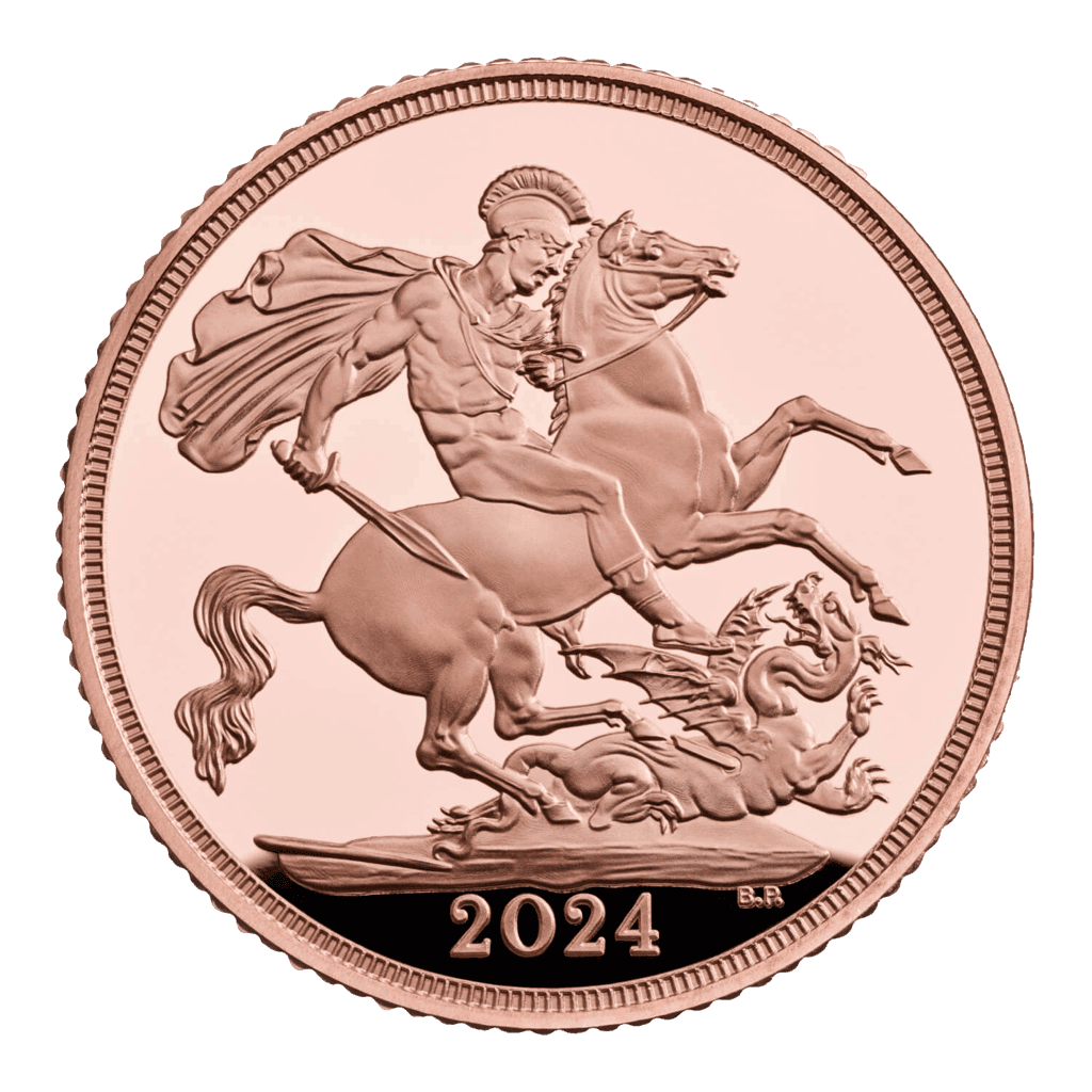 Gold Sovereign Coin 2024