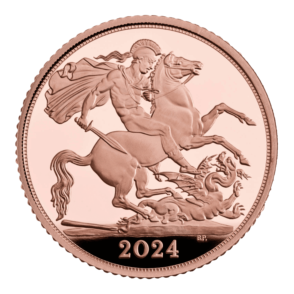 Half Gold Sovereign Coin 2024