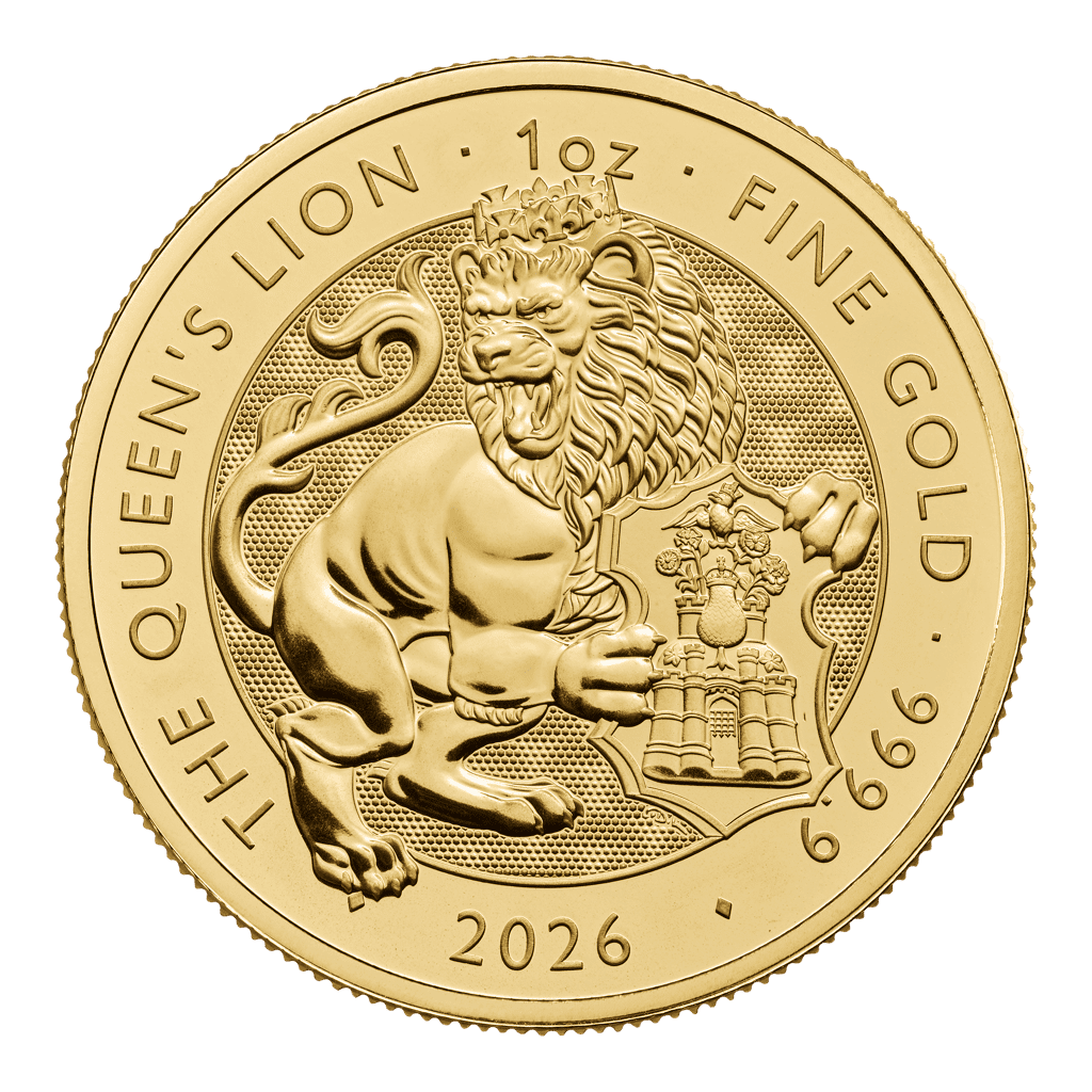 The Queen’s Lion – Tudor Beasts 1oz Gold Coin 2026