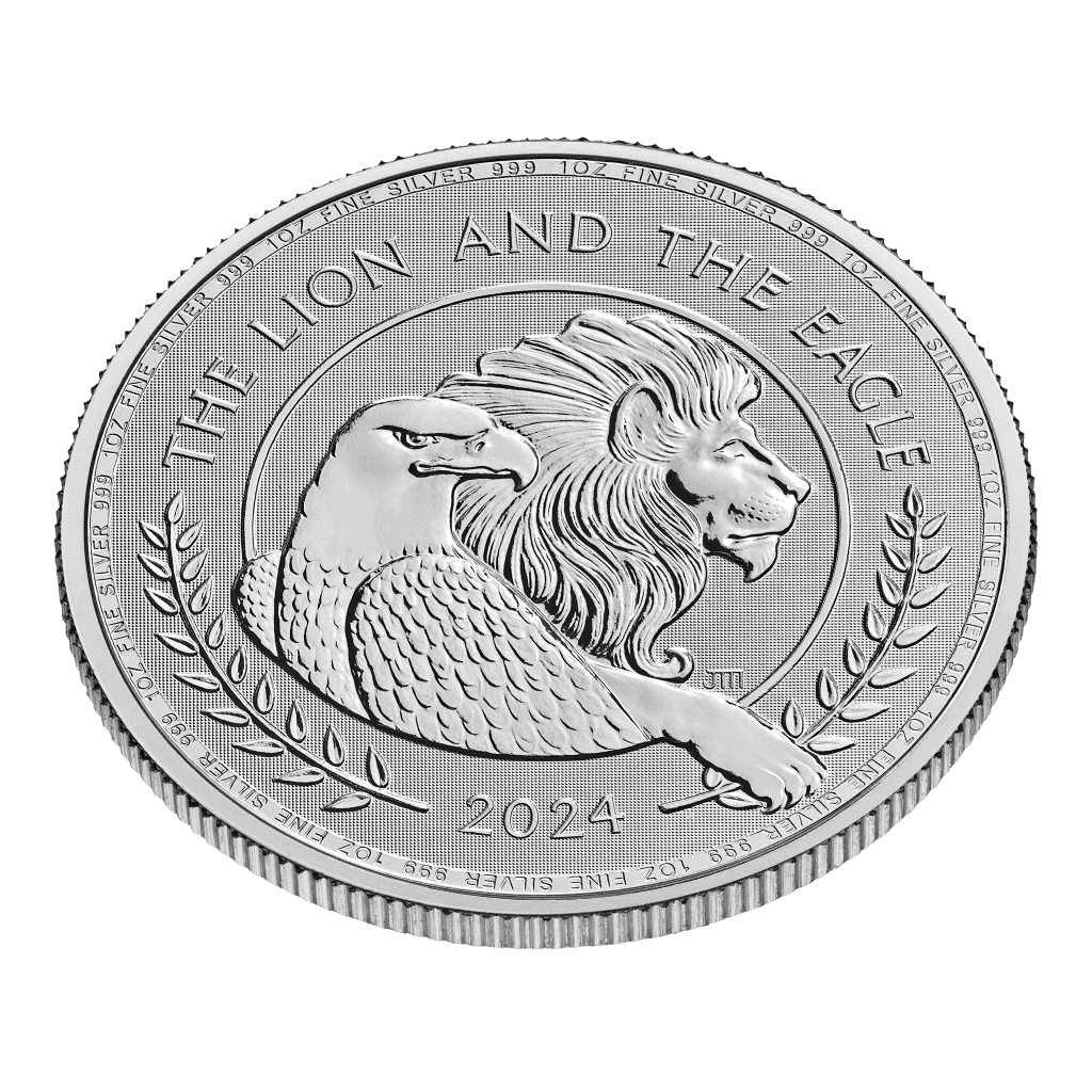The Lion and The Eagle 1oz Silver Coin 2024 - Image 2
