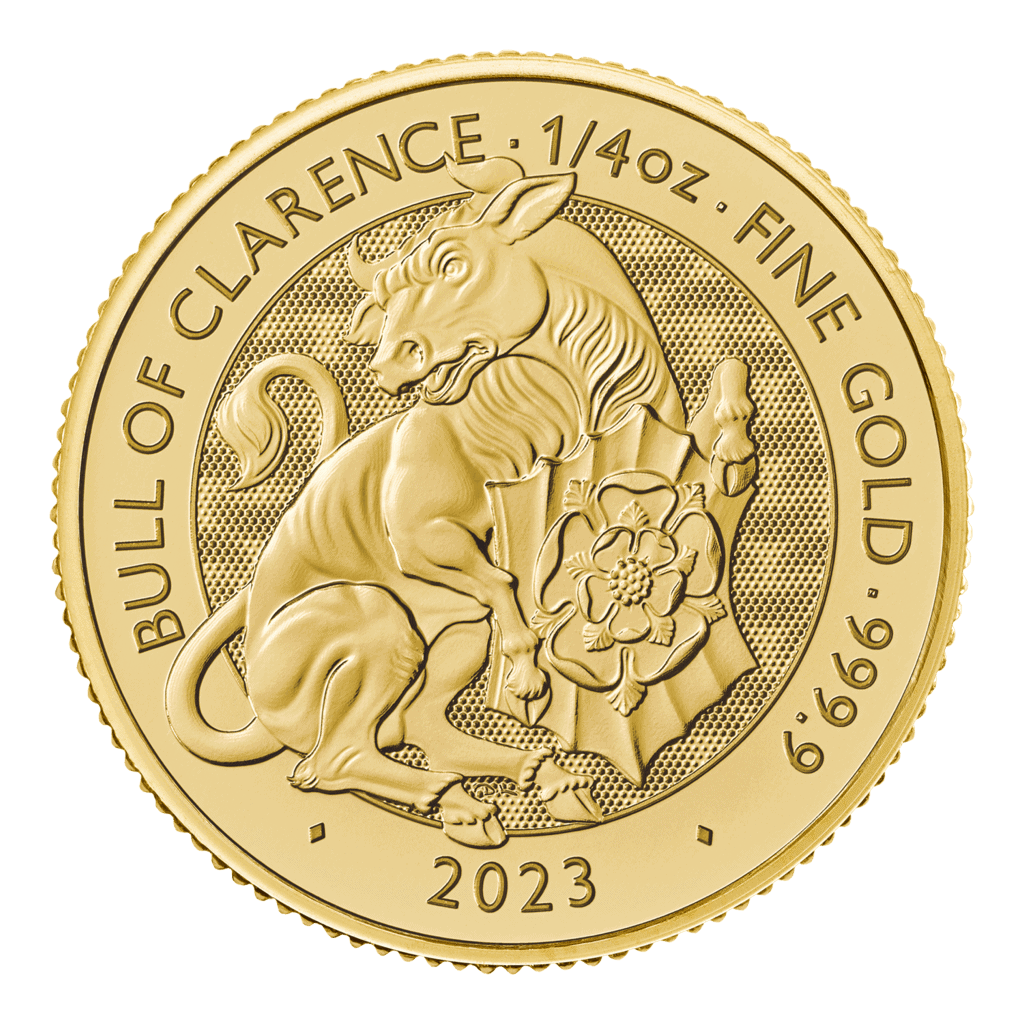 Bull of Clarence – Tudor Beasts 1/4oz Gold Coin 2023