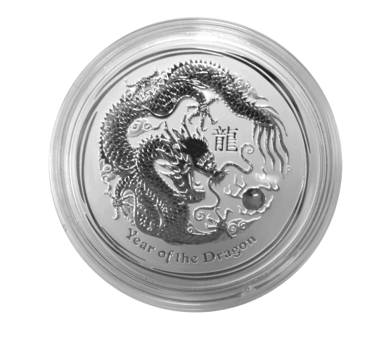 2012 year of the dragon 1 kilo silver coin