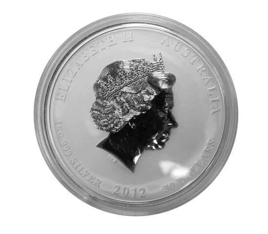 1 Kilo Silver Coin - Lunar II Year of the Dragon (2012) - Image 4