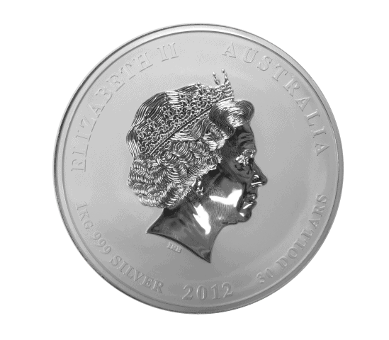 1 Kilo Silver Coin - Lunar II Year of the Dragon (2012) - Image 2