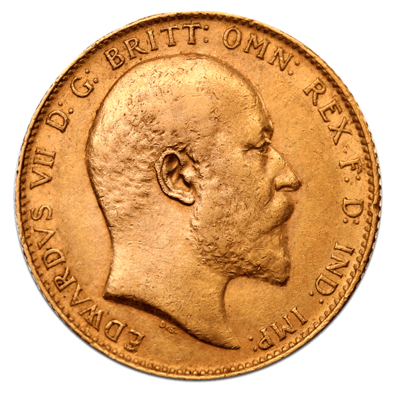 Sovereign Edward VII Gold Coin
