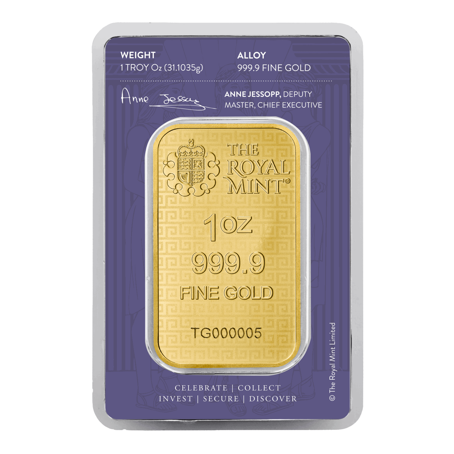 Three Graces 1oz Gold Bar Limited Mint - Image 2