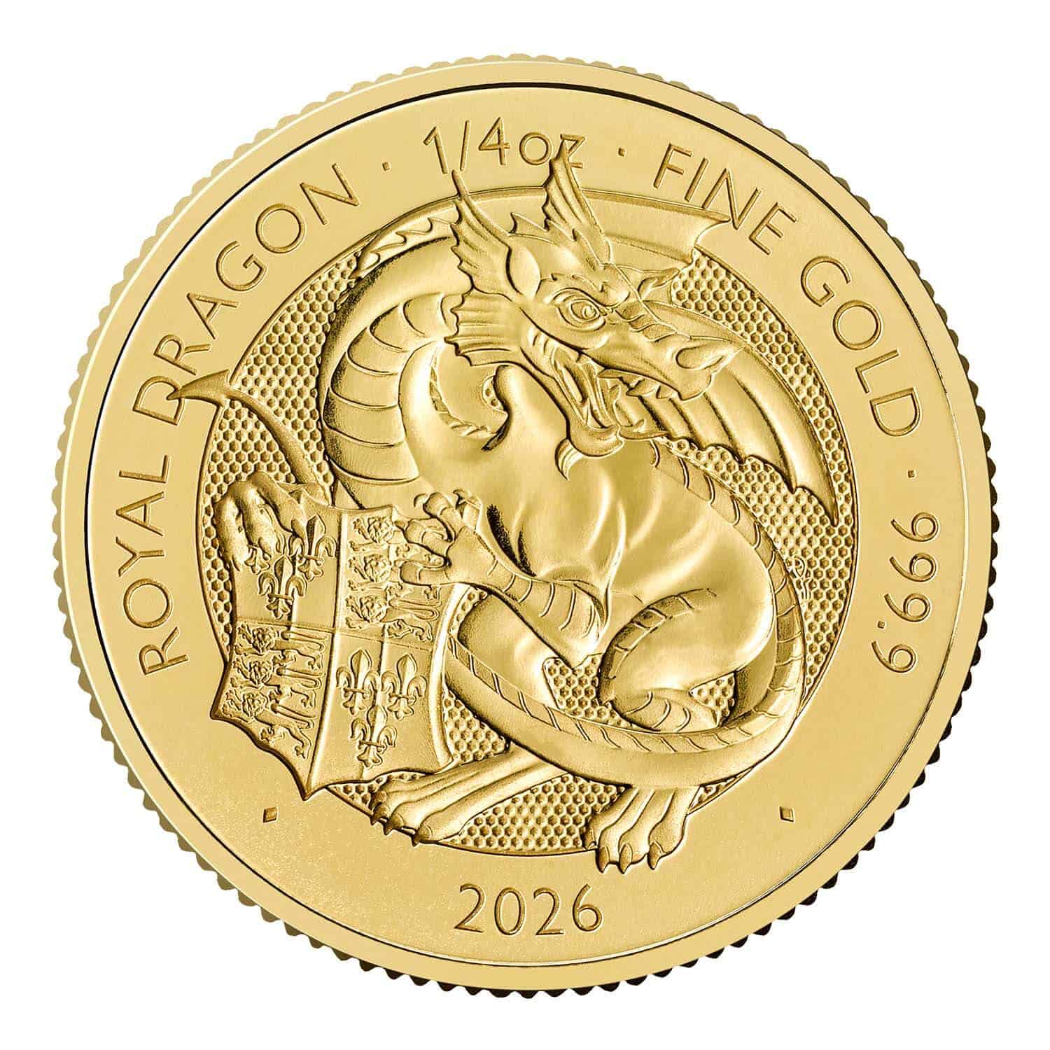 The Royal Dragon – Tudor Beasts 1/4oz Gold Coin 2026