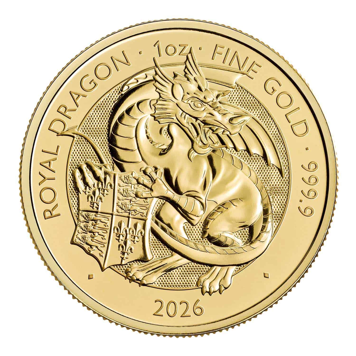 The Royal Dragon - Tudor Beasts 1oz Gold Coin 2026
