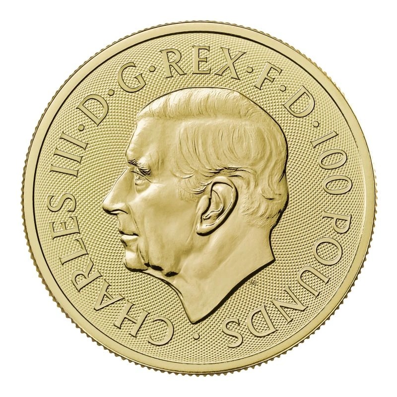 The Loch Ness Monster Legendary Creatures 1oz Gold Coin 2026 King Charles III portrait side