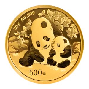 30g Gold Chinese Panda Coin 2024